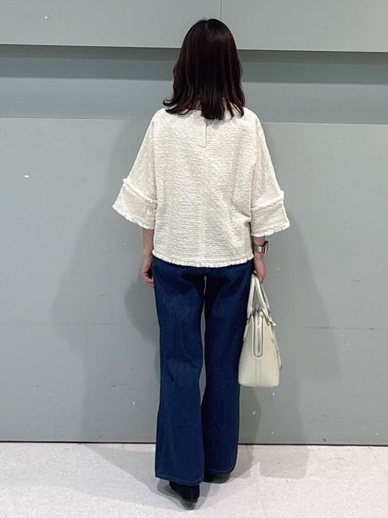makiさんの「UNTITLED｜【定番人気/はっ水/洗える】タスランショートトレンチコート」を使ったコーディネート
