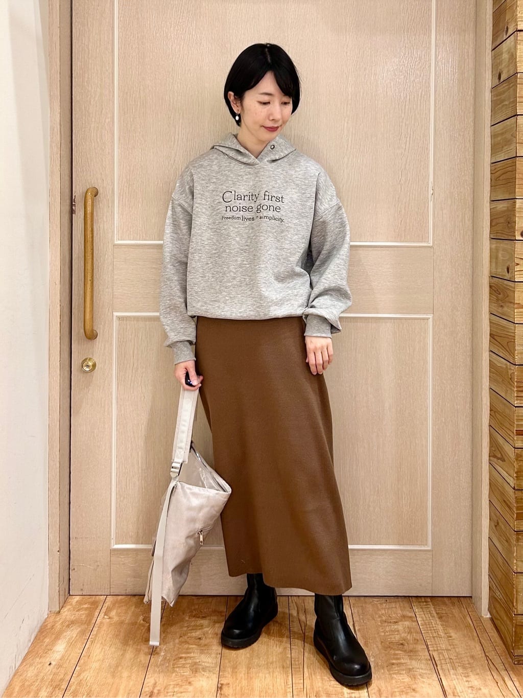 ちぐささんの「SHOO･LA･RUE｜ダブルポケットワンショルダーバッグ」を使ったコーディネート