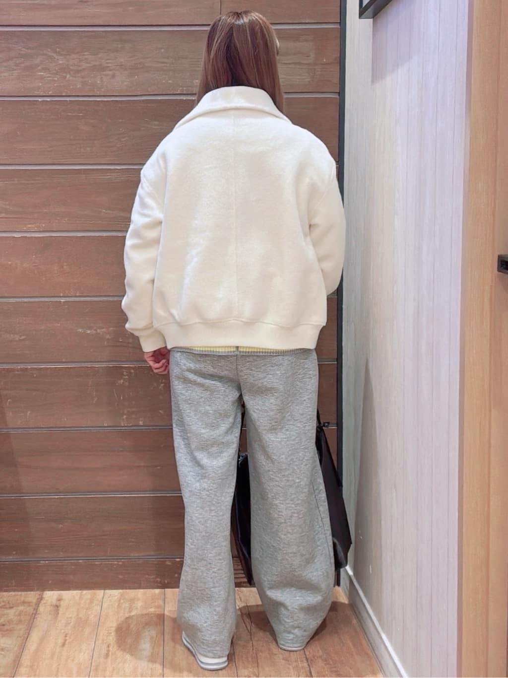 なみぞうさんの「SHOO･LA･RUE｜【S-LL】軽くてふんわりあたたかい スライバージャケット」を使ったコーディネート