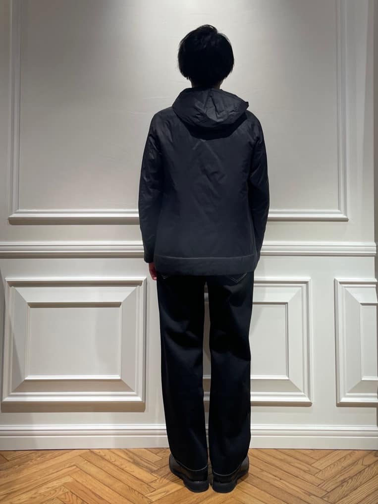 橋本さんの「DRESSTERIOR｜◆オーバーラップサークルジャカードニット」を使ったコーディネート