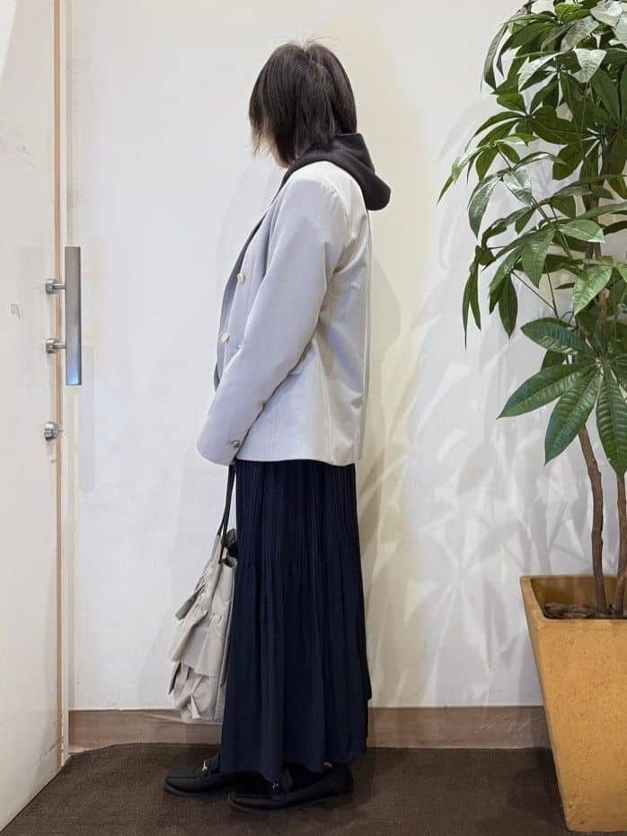 misakiさんの「SHOO･LA･RUE｜【セットアップ可/S-LL/洗濯機可】マニッシュに決まる ダブルブレストジャケット」を使ったコーディネート