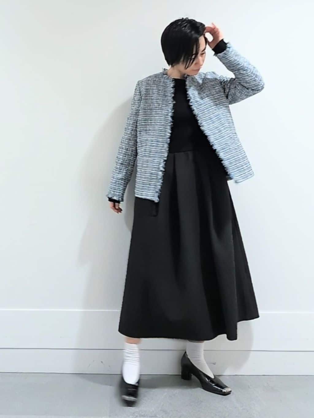 ミズタさんの「UNTITLED｜【仕事着/スーツ】ファンシーツイード ジャケット」を使ったコーディネート