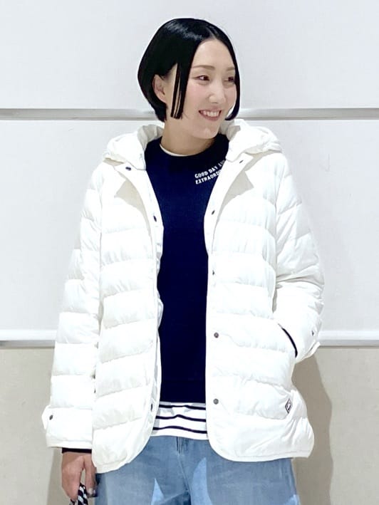 eriko さんの「Dessin｜【撥水・2WAY】ミュラーダウンコートミドル丈」を使ったコーディネート