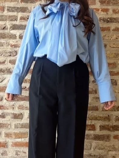 tokiさんの「THE SHOP TK｜【通勤・きちんと見えに】ダブルクロス ペプラムジレ/セットアップ可」を使ったコーディネート