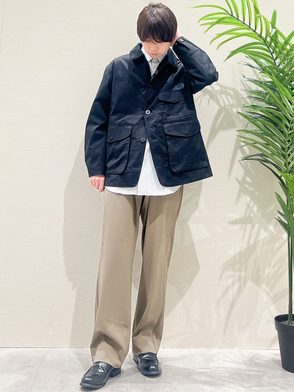 SHI-MAさんの「THE SHOP TK｜デッキブルゾン 【手洗い可/リラックスシルエット】」を使ったコーディネート