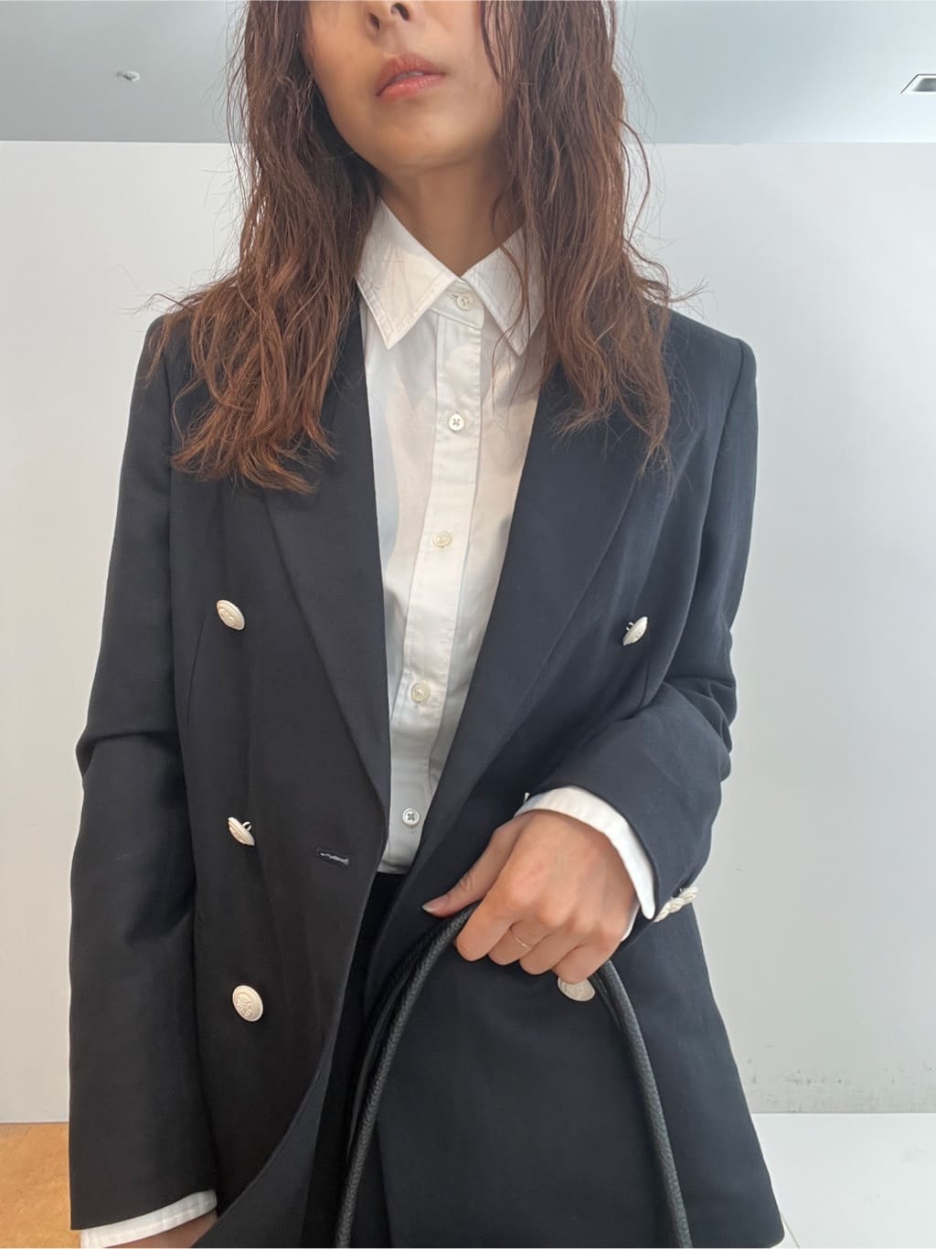 misaさんの「DRESSTERIOR｜【セットアップ可】リネンブレンドダブルブレストジャケット」を使ったコーディネート