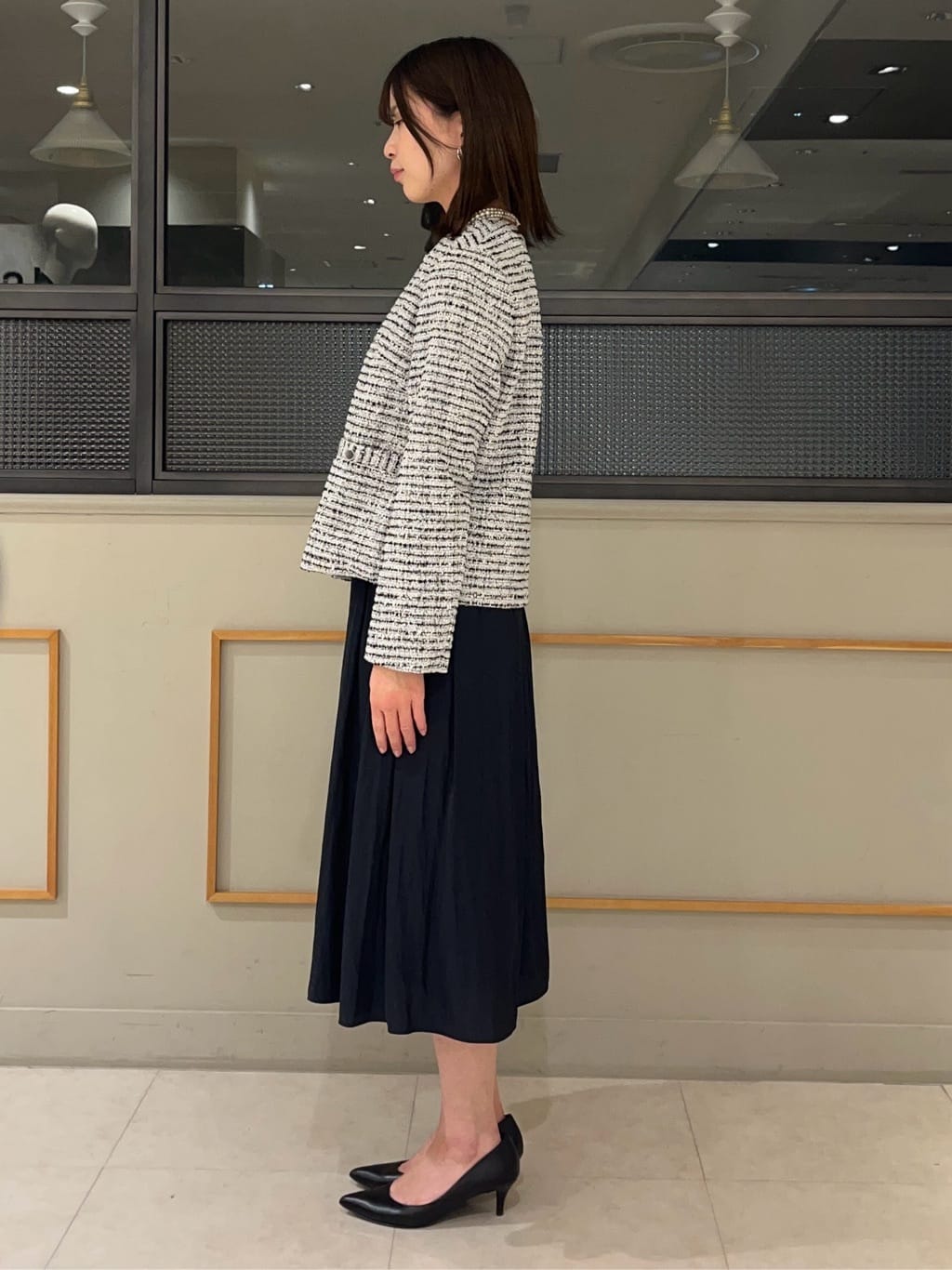 kumiさんの「INDIVI｜【洗える】ギャザーフレアワンピース」を使ったコーディネート