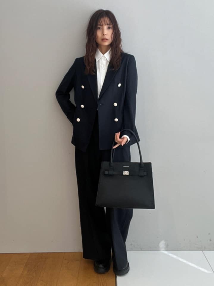 misaさんの「DRESSTERIOR｜【セットアップ可】リネンブレンドダブルブレストジャケット」を使ったコーディネート