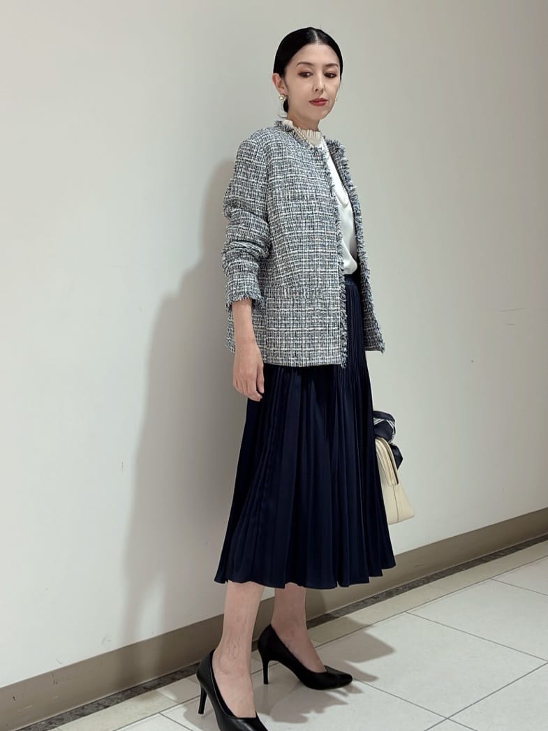 環さんの「UNTITLED｜【仕事着/スーツ】ファンシーツイード ジャケット」を使ったコーディネート