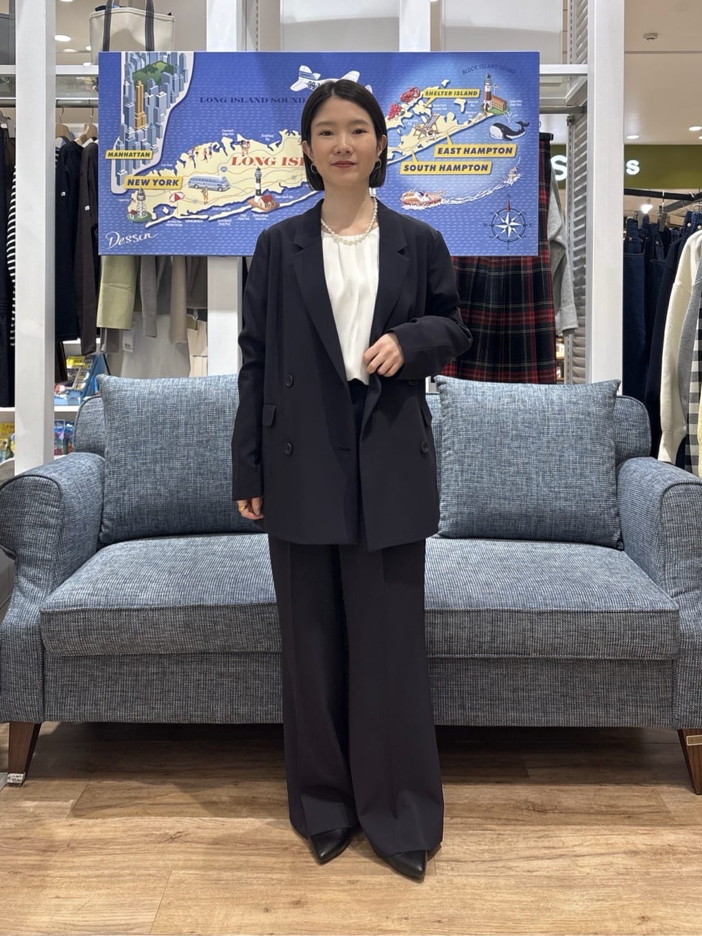 risaさんの「Dessin｜【入卒/セレモニー/お仕事/セットアップ可能】ダブルジャケット」を使ったコーディネート