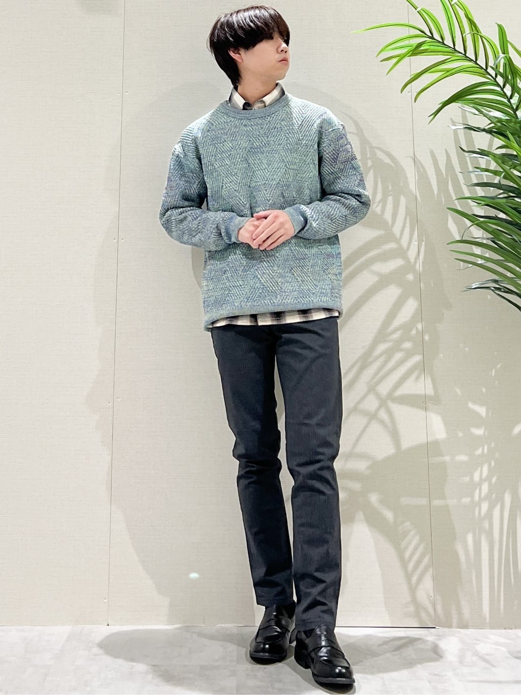 SHI-MAさんの「THE SHOP TK｜【頑張りすぎないオシャレ】ミックスヤーンニット　洗濯機OK／軽量」を使ったコーディネート
