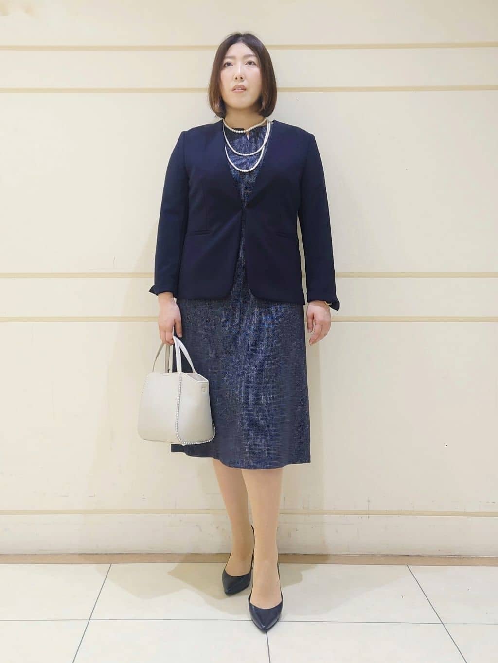 Itoさんの「INDIVI｜【通勤スーツ／洗える】ストレッチカラーレスジャケット」を使ったコーディネート