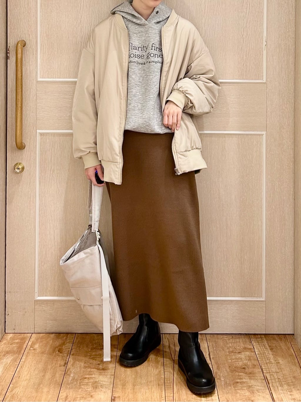 ちぐささんの「SHOO･LA･RUE｜ダブルポケットワンショルダーバッグ」を使ったコーディネート