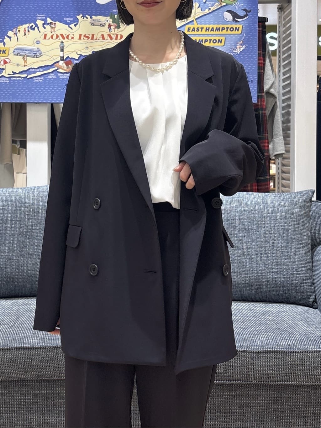 risaさんの「Dessin｜【入卒/セレモニー/お仕事/セットアップ可能】ダブルジャケット」を使ったコーディネート