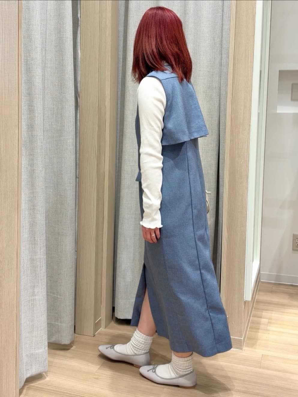 Fumikaさんの「grove｜シルクライクリブタートルネック」を使ったコーディネート