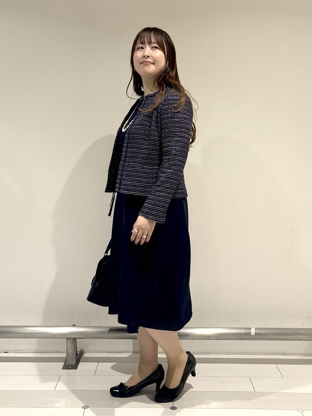 nakamuraさんの「Reflect｜【SS-4Lサイズ／フォーマル／セットアップ可】ツイードジャケット」を使ったコーディネート