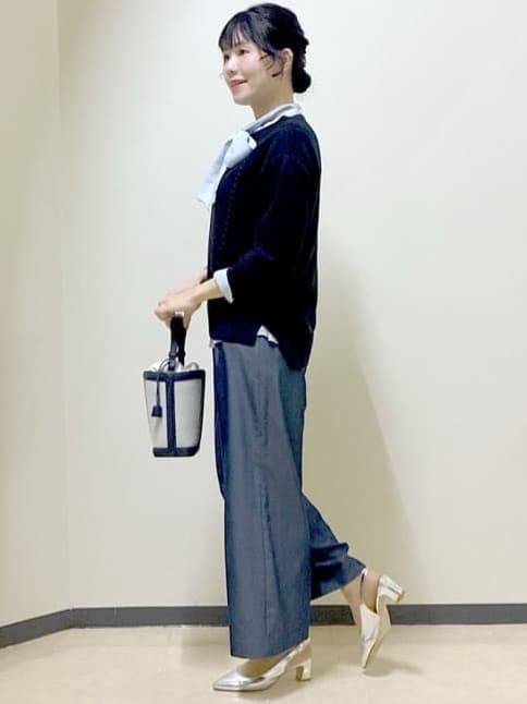  beni_gingerさんの「Reflect｜【パンツ合わせにぴったり◎】ゆったりオフボディニット」を使ったコーディネート