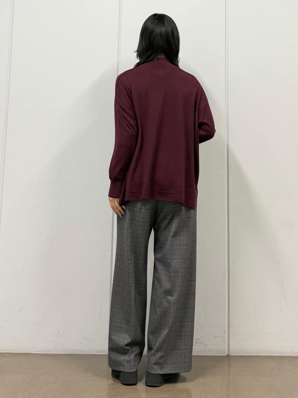 mizukiさんの「INDIVI｜【洗える／毛玉になりにくい】エクストラファインウール ハイネックニット」を使ったコーディネート