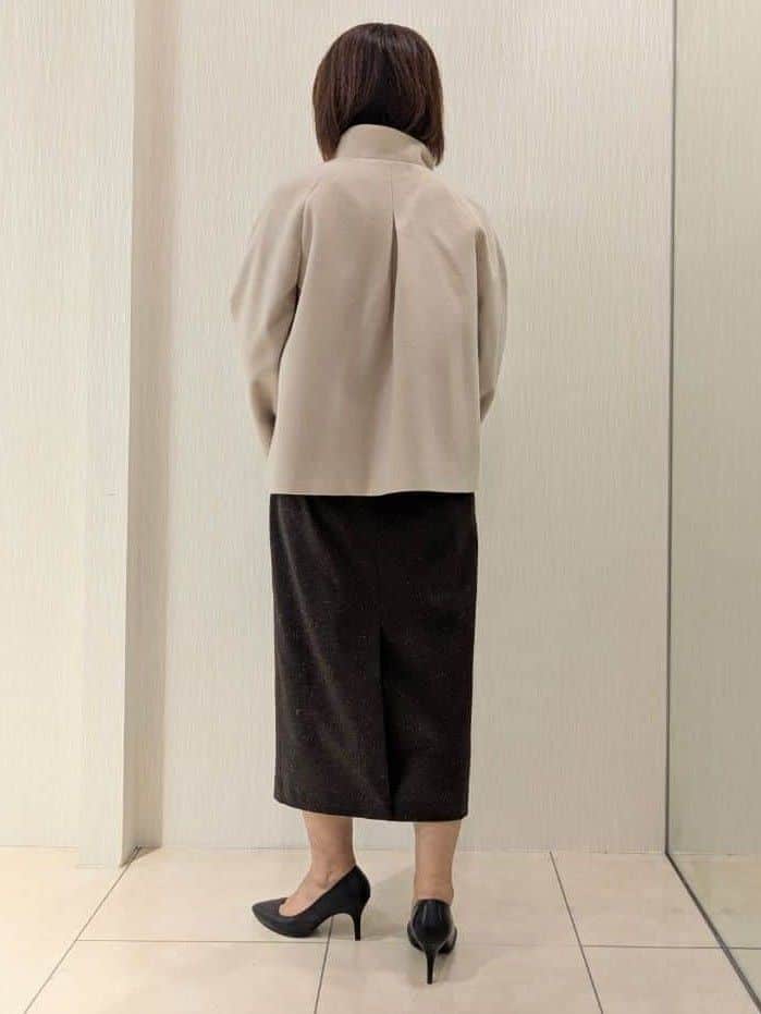u-macoさんの「UNTITLED｜【着回しが効く／オンオフアウター】ウールショートコート」を使ったコーディネート
