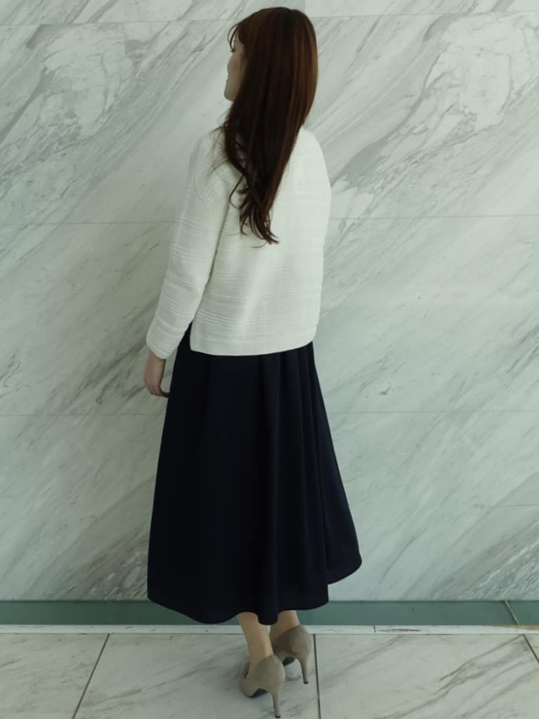 sayaさんの「COUP DE CHANCE｜【手洗い可／日本製】和紙ニットプルオーバー」を使ったコーディネート