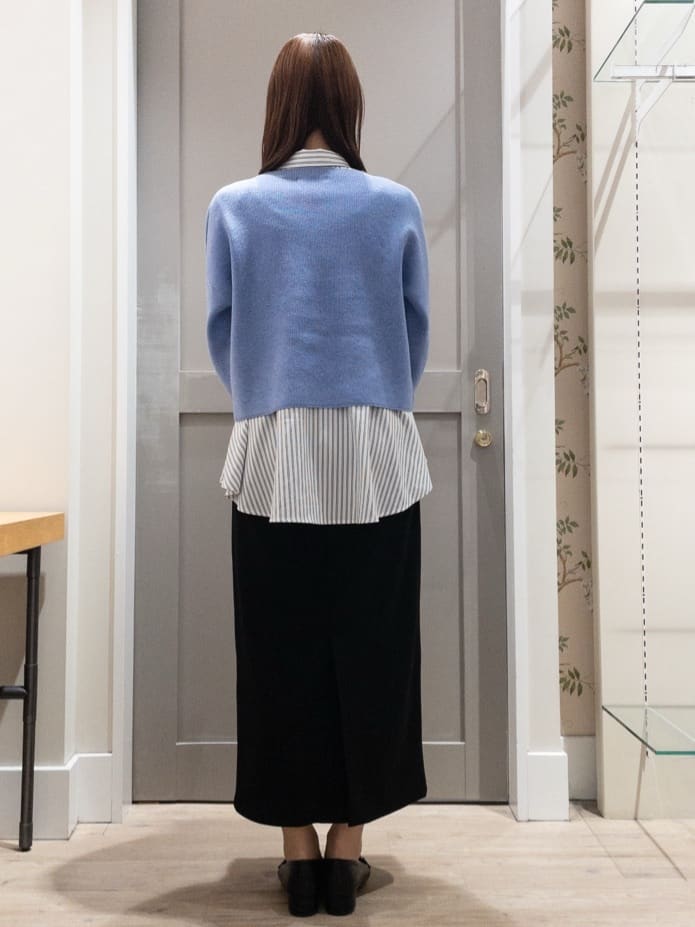 おみつさんの「grove｜毎日着たくなる、もちもち畦編みニット」を使ったコーディネート