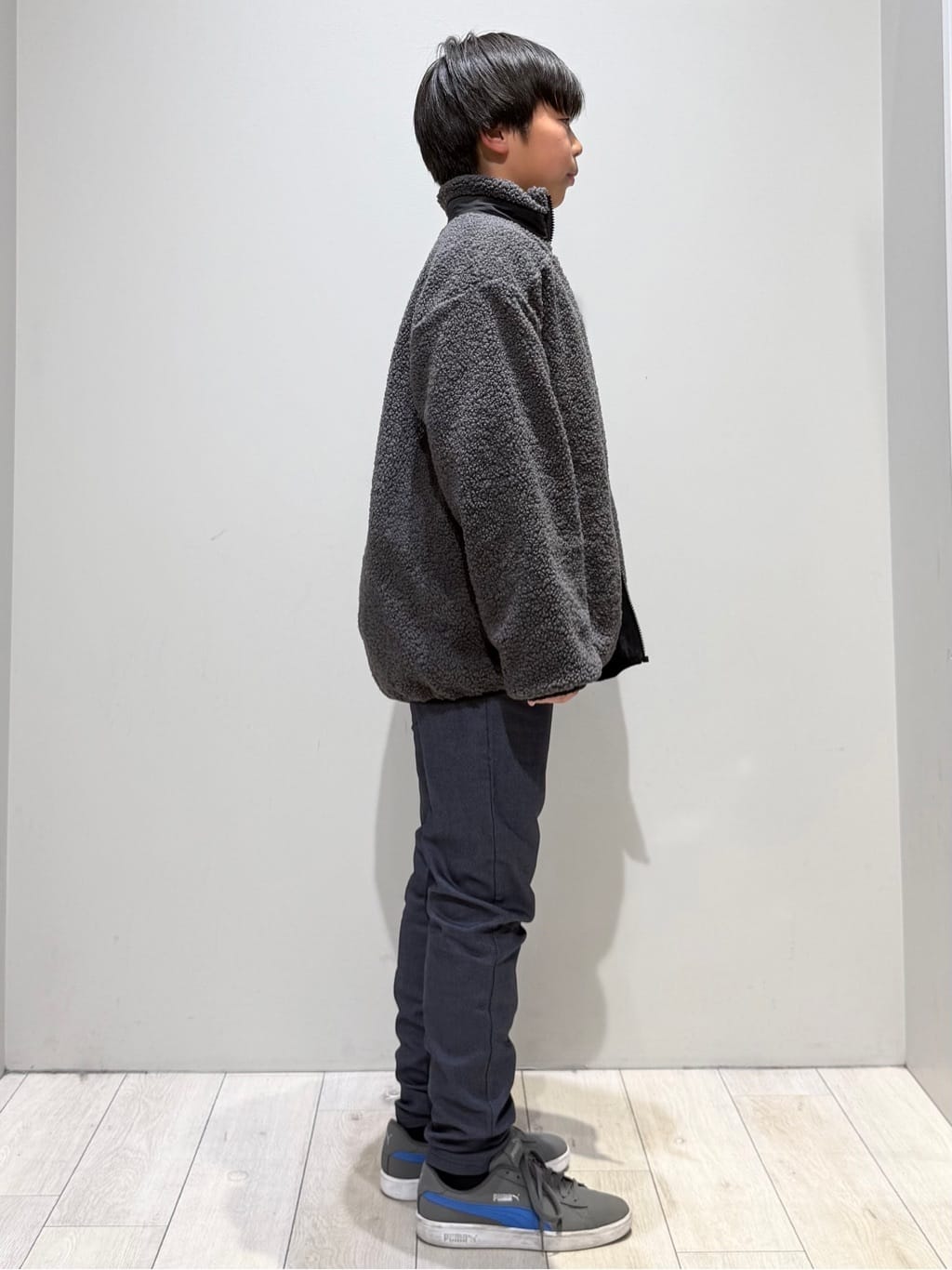 kuboさんの「THE SHOP TK｜【110－160】ボアリバーシブブルゾン/洗濯機OK」を使ったコーディネート