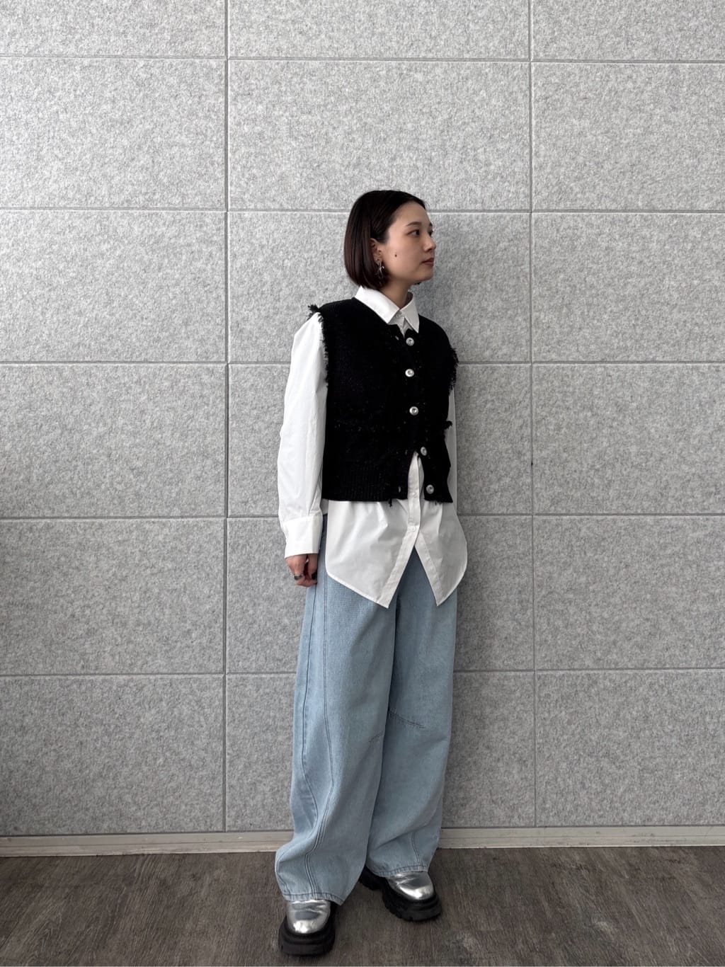 ayanoさんの「INDIVI｜Timeless｜ビッグポケットフォルムシャツ【接触冷感】」を使ったコーディネート