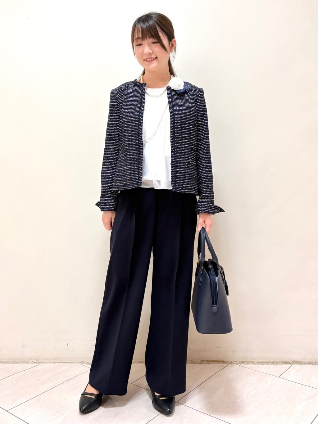 mikiさんの「Reflect｜【SS-4Lサイズ】ピンタック&times;スカラレースブラウス」を使ったコーディネート