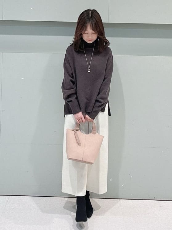 makiさんの「UNTITLED｜【エレガント／ミディアウター】ミックスヘリンボンコート」を使ったコーディネート