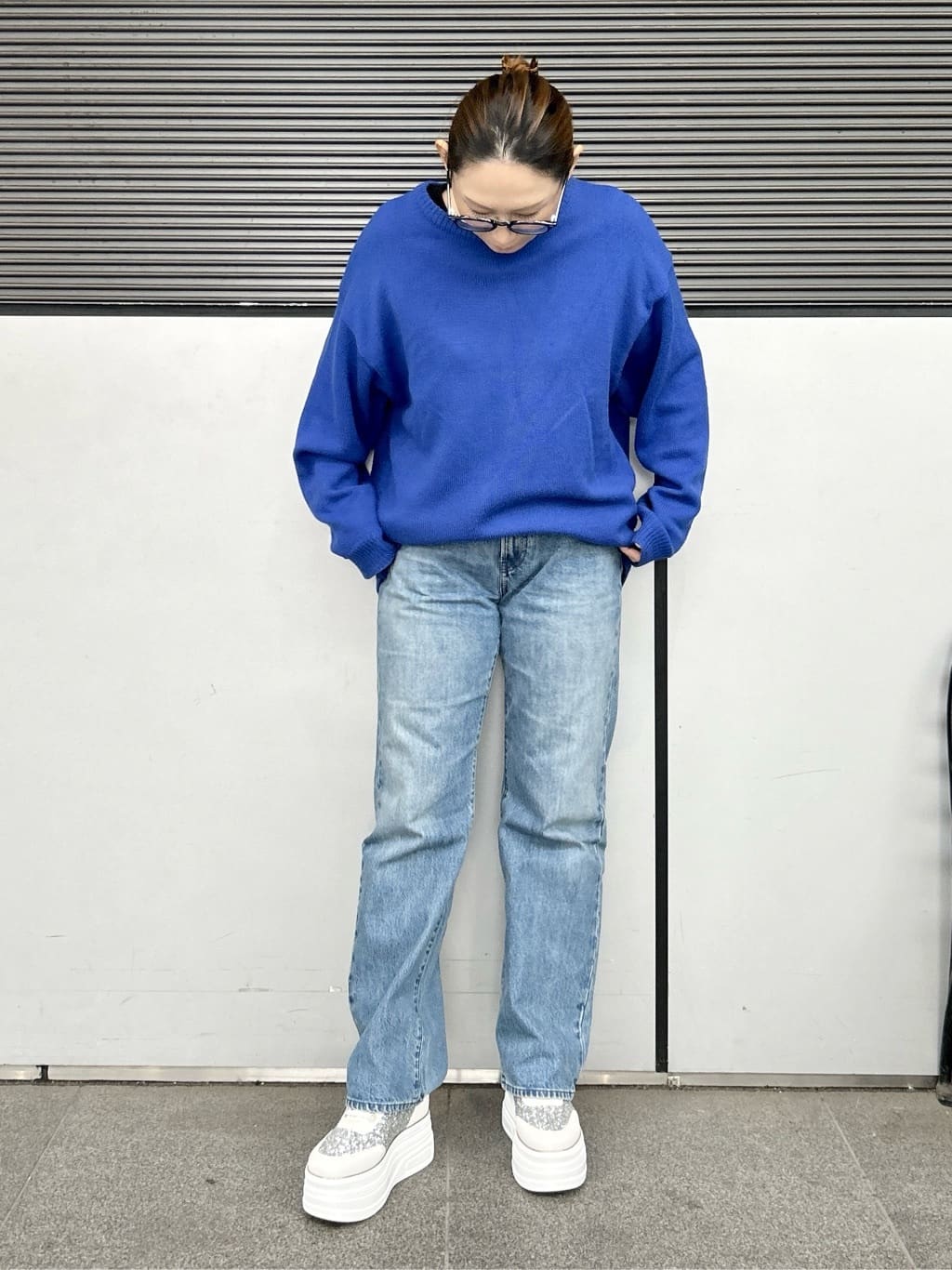 machikoさんの「ESPERANZA｜ゴールドライン厚底フラットスニーカー」を使ったコーディネート