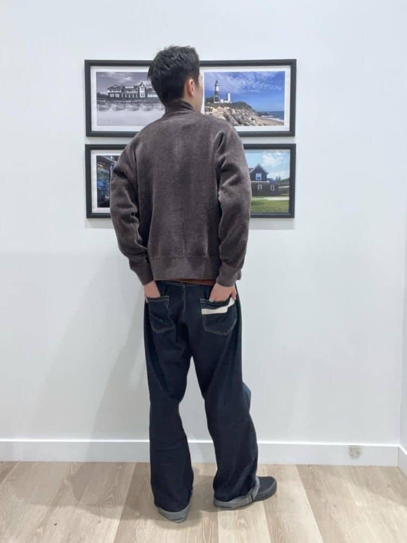 oikawaさんの「Dessin｜【ユニセックス／洗える】コットンカシミヤブレンドセーター」を使ったコーディネート