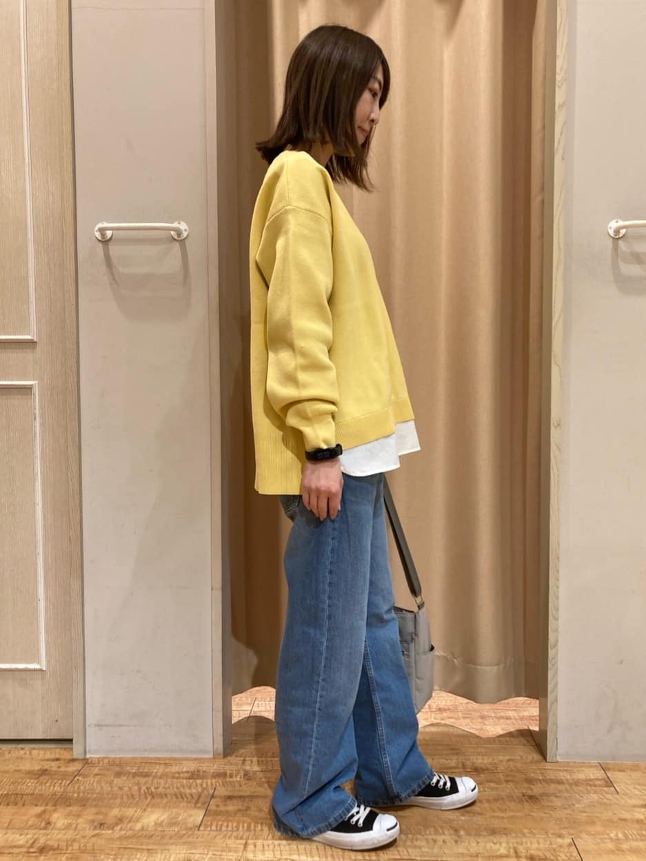 hashiさんの「SHOO･LA･RUE｜【高レビュー/洗濯機可/S-LL】さらに軽くなった スポンディッシュ裾フェイクトップス」を使ったコーディネート