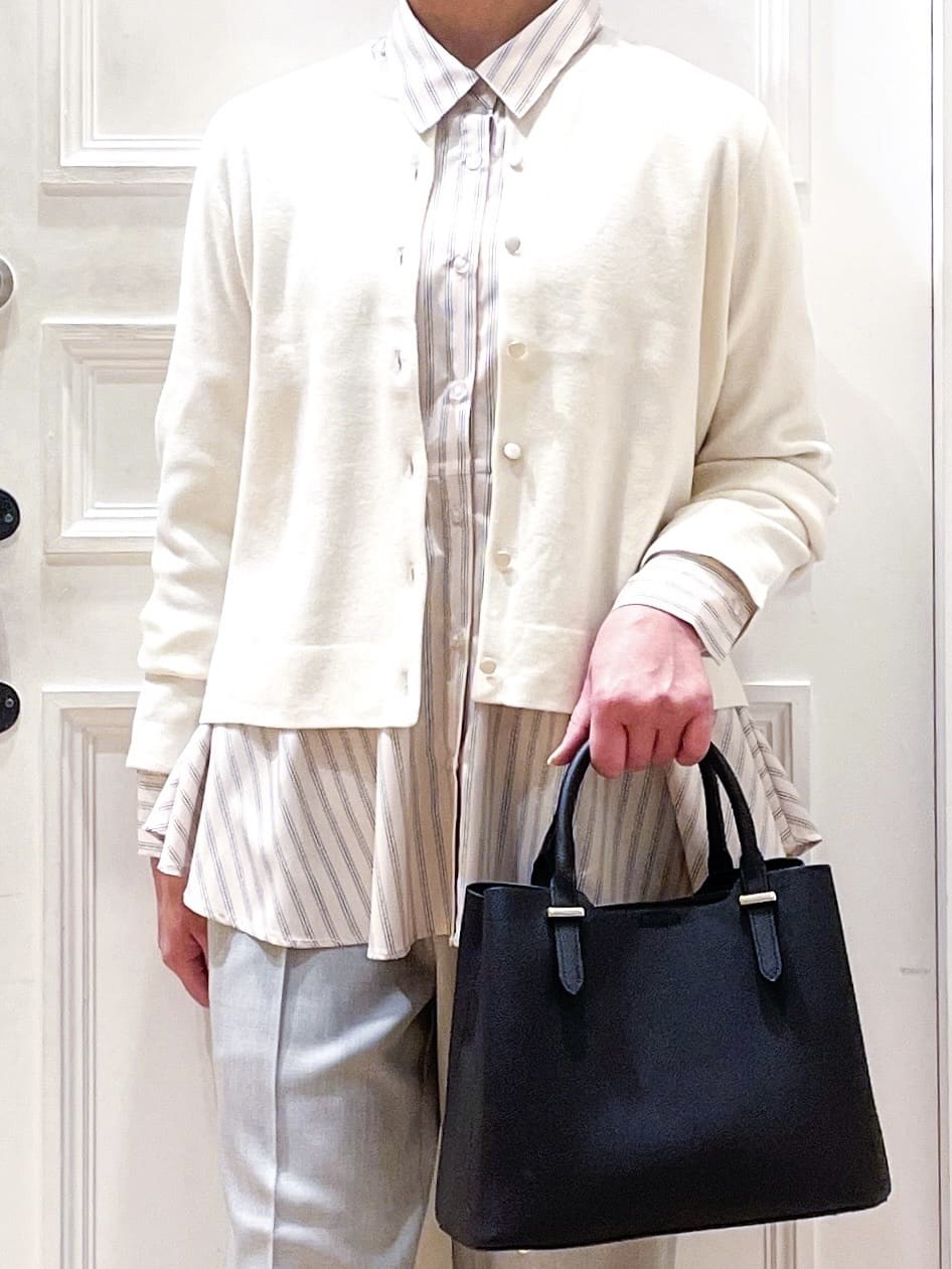 Naoさんの「grove｜【マシンウォッシュ/防シワ/S-3L】着回しできるカセット服テーパードパンツ」を使ったコーディネート
