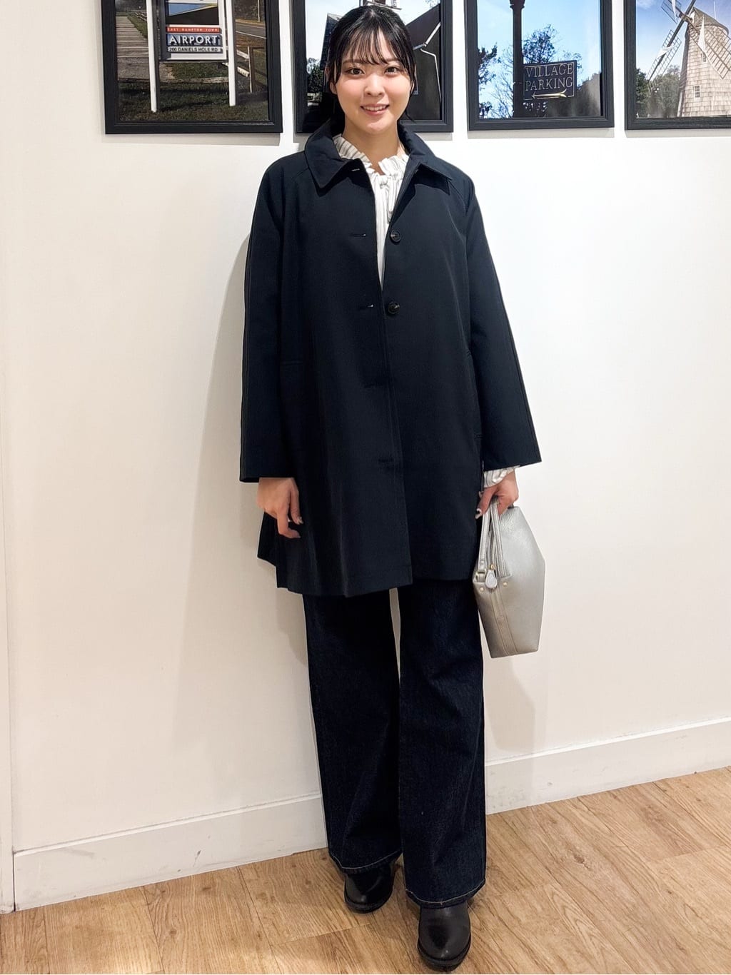 Ririkaさんの「Dessin｜【花粉ガード/撥水加工/洗える】ステンカラースプリングコート」を使ったコーディネート