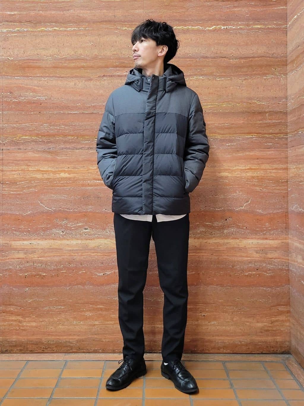 piroyaさんの「TAKEO KIKUCHI｜カラーコンビ ダウンブルゾン」を使ったコーディネート
