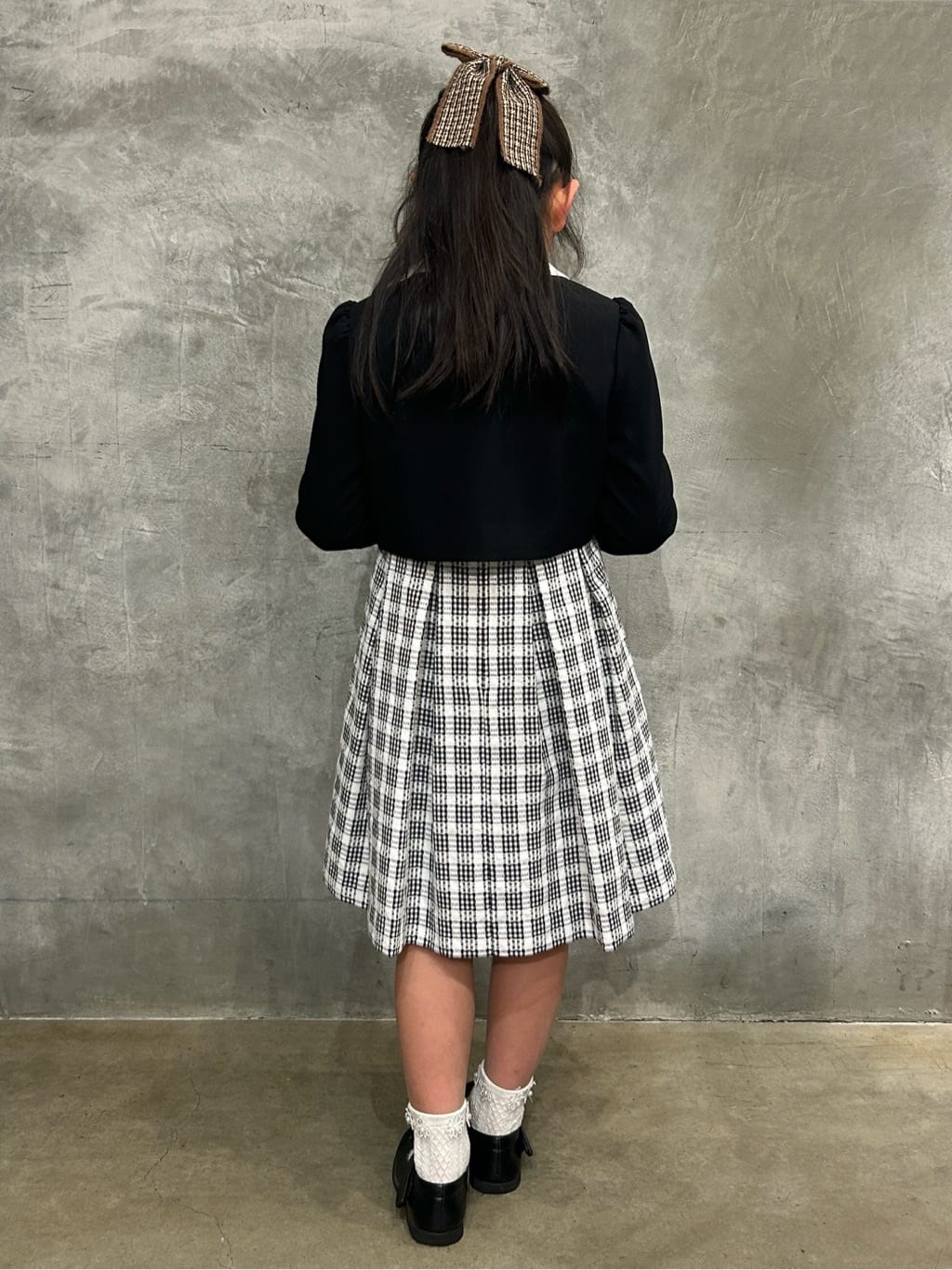 naokoさんの「THE SHOP TK｜【120-130/3点セット】ジャケット＆チェックワンピース/入園・卒園・入学」を使ったコーディネート