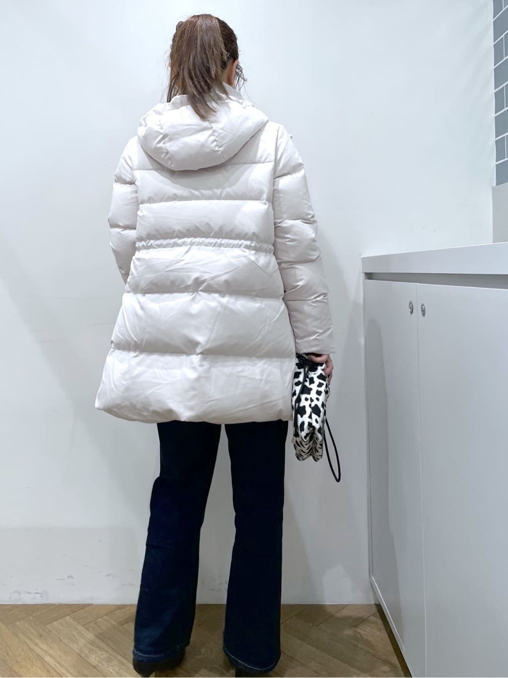 Junさんの「index｜KAWADAダウンドロストミドルコート【撥水／洗濯機OK／2WAY／静電気防止裏地】《XS～3L》」を使ったコーディネート