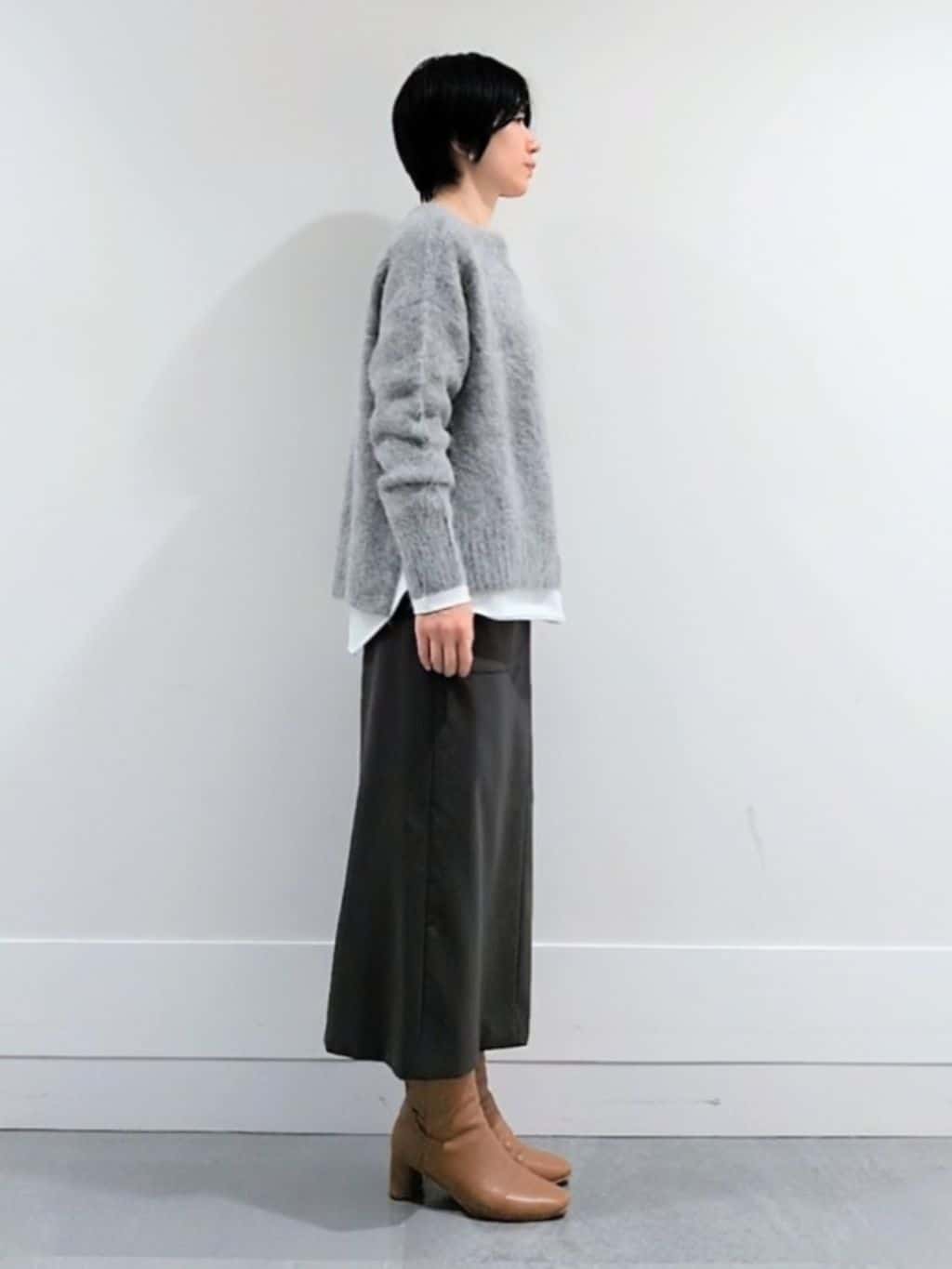 ミズタさんの「UNTITLED｜【ゆったり】アルパカ混シャギーニット」を使ったコーディネート