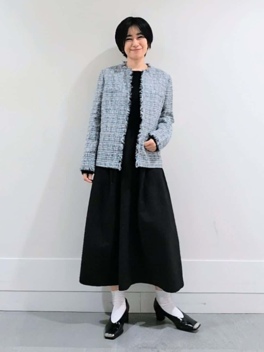 ミズタさんの「UNTITLED｜【仕事着/スーツ】ファンシーツイード ジャケット」を使ったコーディネート