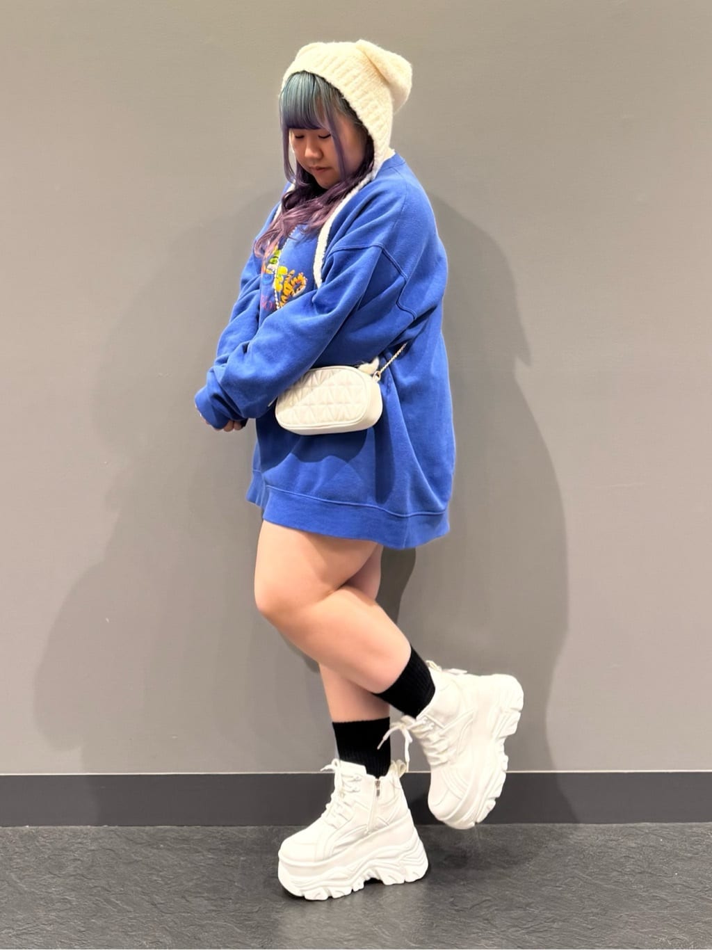 sayakaさんの「ESPERANZA｜ハイカット厚底スニーカー」を使ったコーディネート