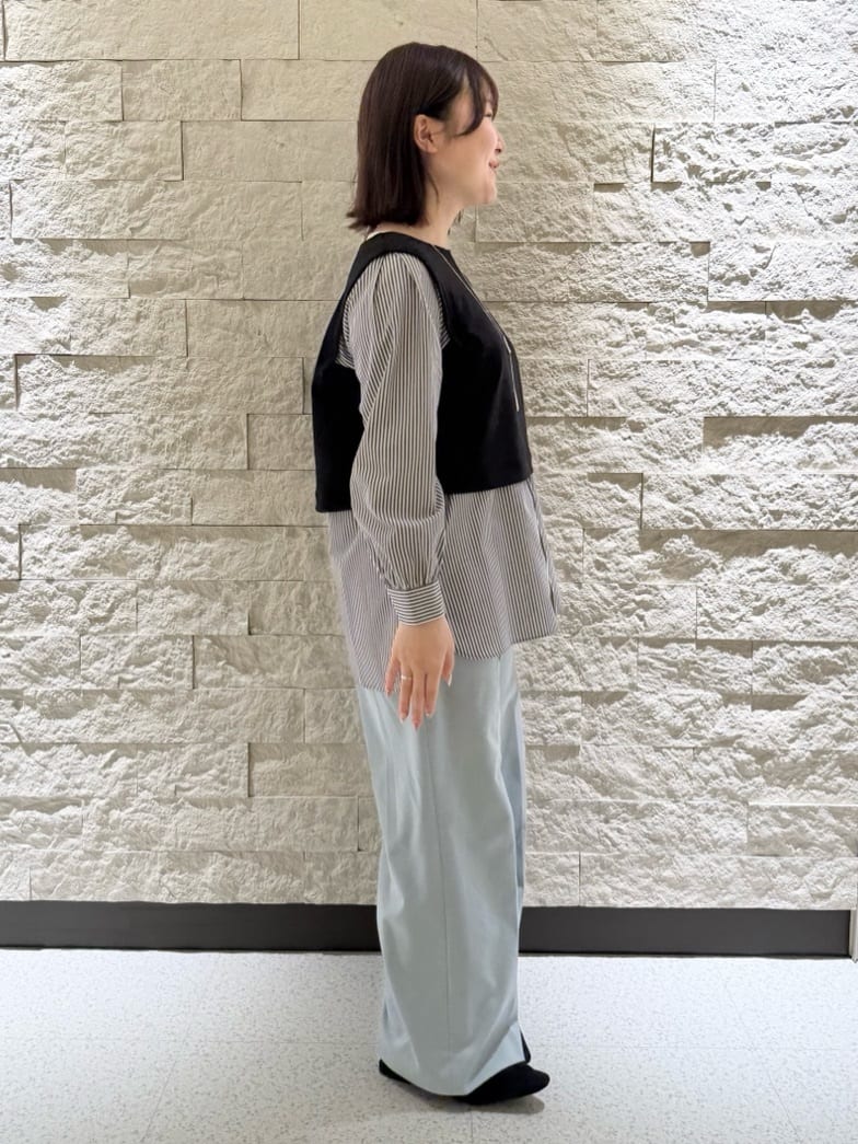 Rikoさんの「INDIVI｜【新作褒められパンツ】快温ワイドパンツ」を使ったコーディネート