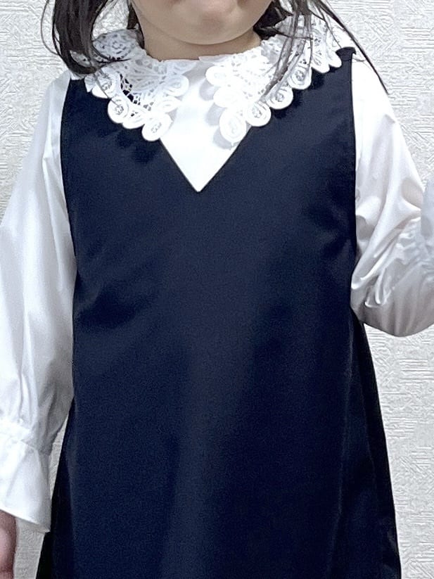 canaさんの「Dessin｜【2点セット/セレモニー】レースカラーブラウスセットアップワンピース」を使ったコーディネート