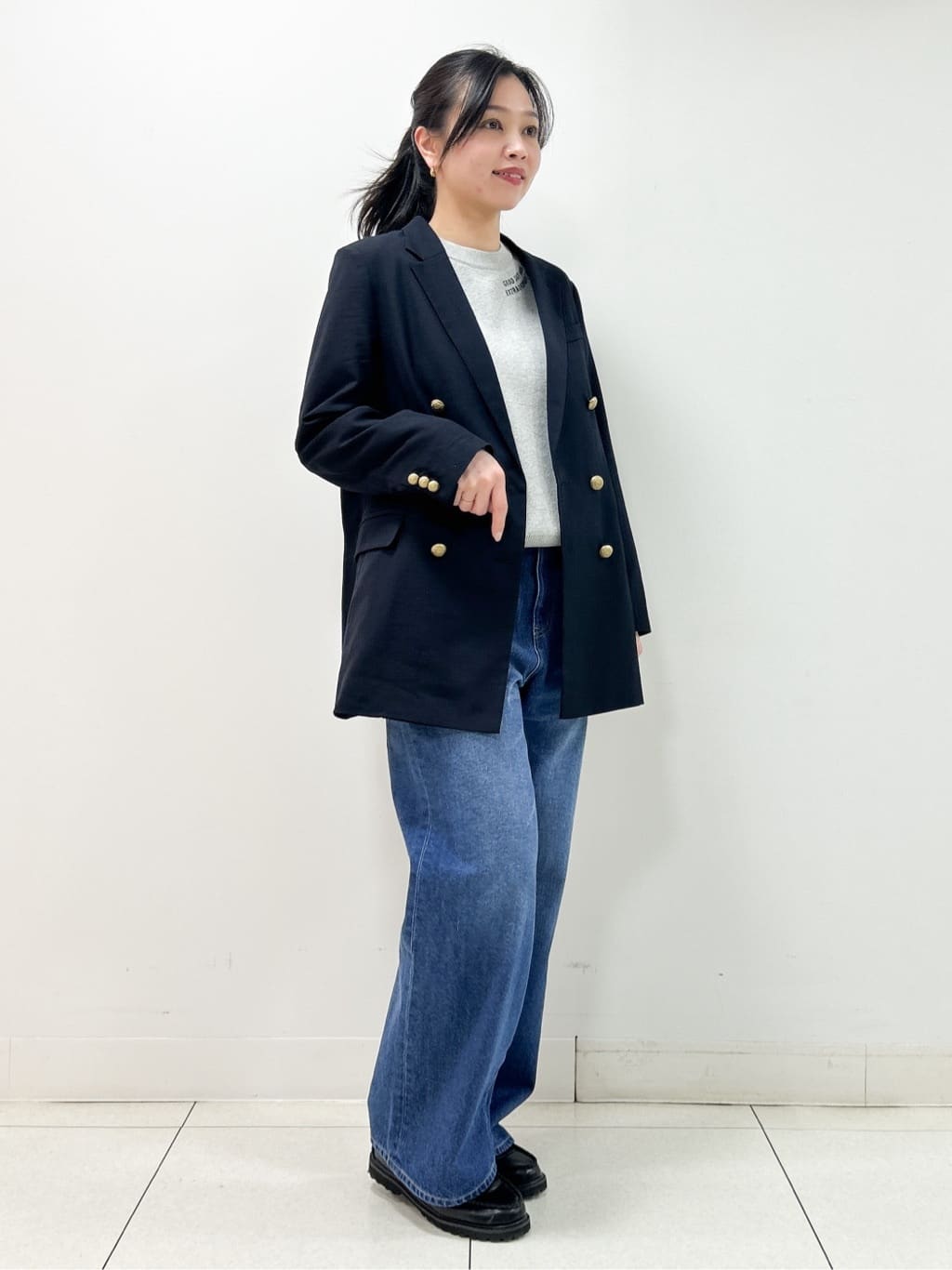 Kaiさんの「Dessin｜ダブルジャケット」を使ったコーディネート