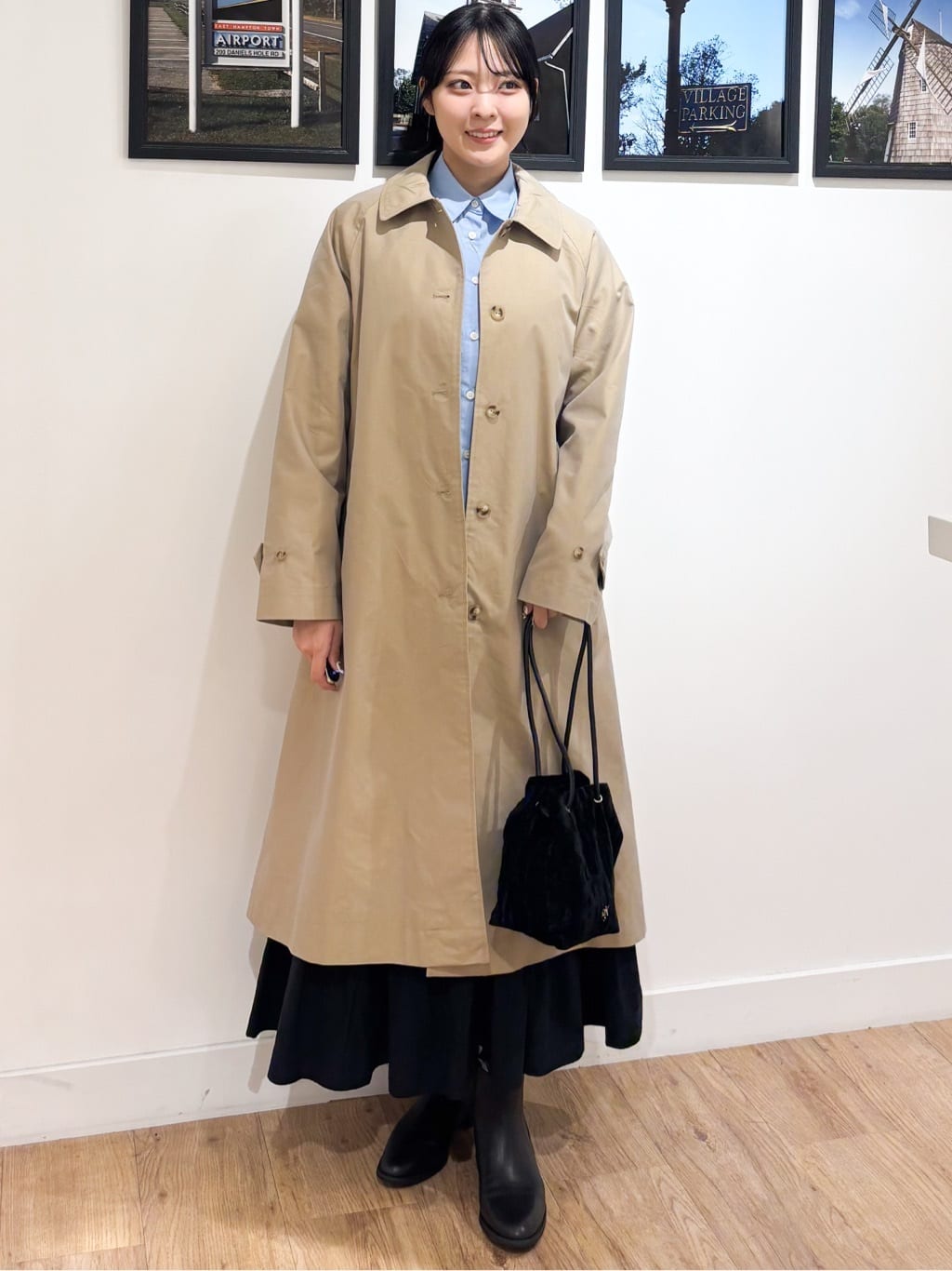 Ririkaさんの「Dessin｜【ユニセックス】シャンブレートレンチコート」を使ったコーディネート
