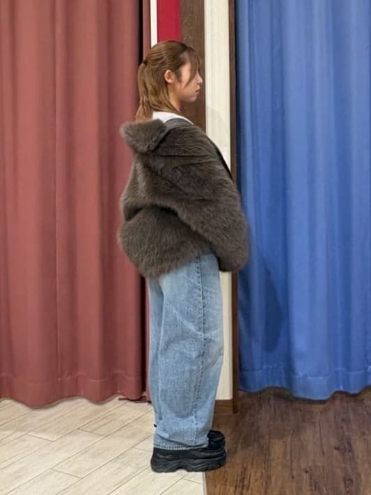 SAKUさんの「SHOO･LA･RUE｜【洗濯機可/S-LL】もちもちタッチ スウェットライクロゴニット」を使ったコーディネート