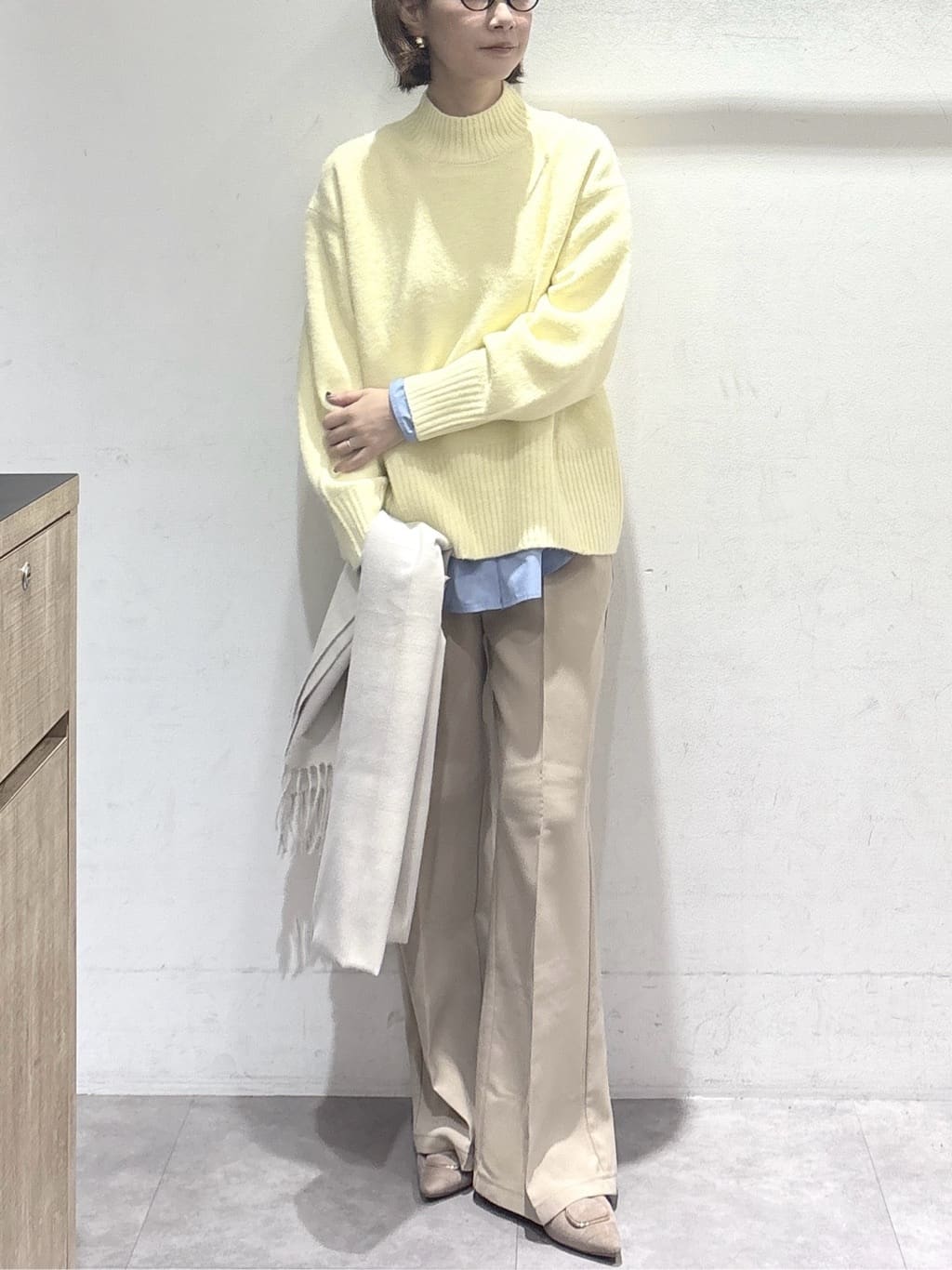 たけねぇさんの「OPAQUE.CLIP｜ふわふわハイネックニット【洗濯機OK】」を使ったコーディネート