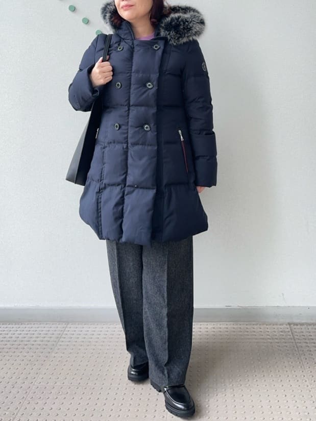 Asamiさんの「DRESSTERIOR｜【洗える/7色展開】ウォッシャブルコットンカシミヤニット」を使ったコーディネート