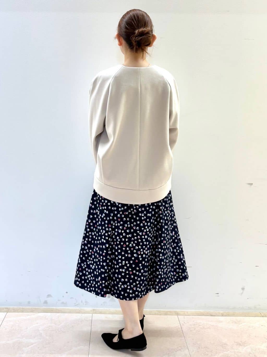 Satoさんの「Reflect｜【選べる8色／スカートにもパンツにも◎】ウール混ボートネックニット」を使ったコーディネート