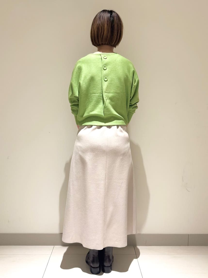 Liriさんの「Dessin｜【洗える】ウールブレンド後ろボタンニット」を使ったコーディネート