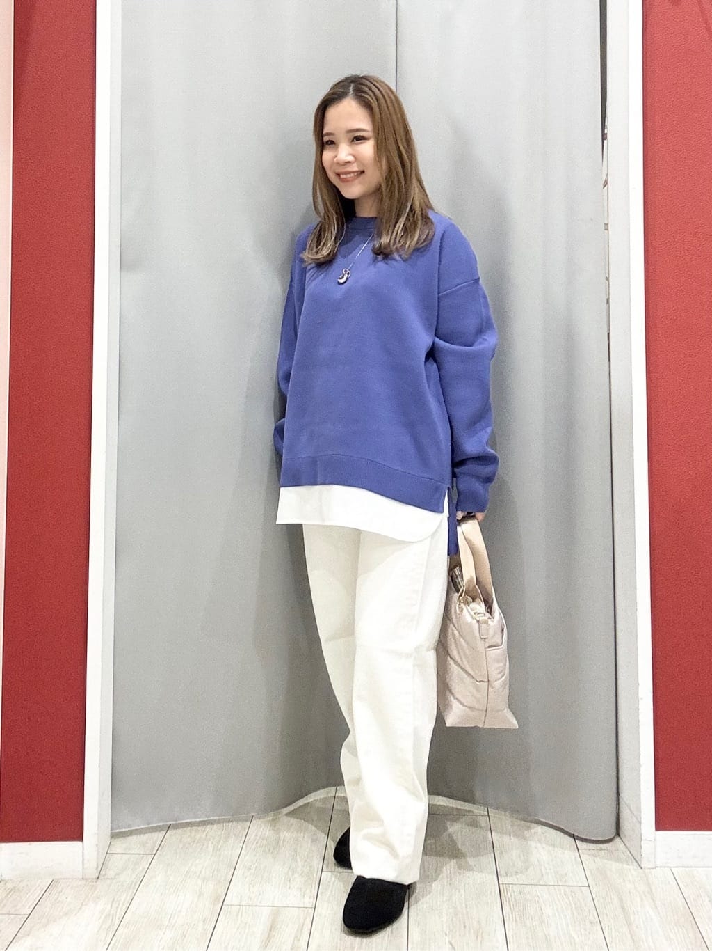 shioさんの「SHOO･LA･RUE｜【撥水/あったか】たっぷり着られる 中綿モンスターショートコート」を使ったコーディネート
